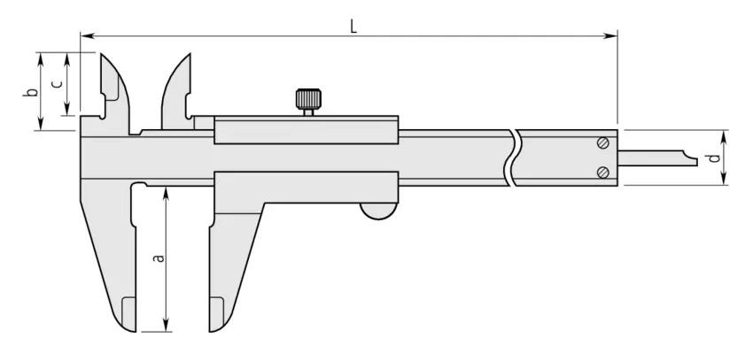Mitutoyo M-530-124 คาลิเปอร์เวอร์เนียร์ Vernier Caliper (0 ถึง 300mm)